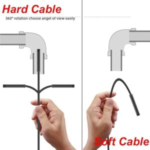 1Pcs Soft Cable, 1m TYPE C USB Mini Micro Endoscope Camera 5.5mm Soft Flexible Hard Cable Borescope Inspection for Android Smartphone-B0F4PG7N35