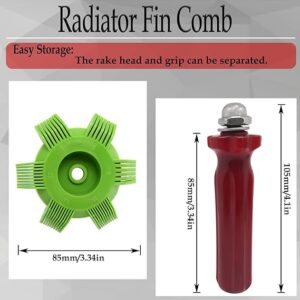 1pcs Air Conditioner Plastic Fin Comb,Fin Cleaning Brush Coil Condenser Brush,for Cleaning Radiator Evaporator (Green)-B0F62NJTGK