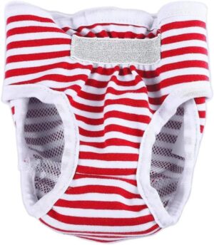 سروال داخلي للنساء  [1 قطعة] سراويل داخلية للكلاب للحيض وسروال داخلي للحيوانات الاليفة، سروال فسيولوجي للحفاضات، سروال صحي قابل للغسل (اسود، مقاس M الخصر 30-35 سم، قطعة واحدة)-B0DVDK2H2R