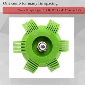 1pcs Air Conditioner Plastic Fin Comb,Fin Cleaning Brush Coil Condenser Brush,for Cleaning Radiator Evaporator (Green)-B0F62NJTGK