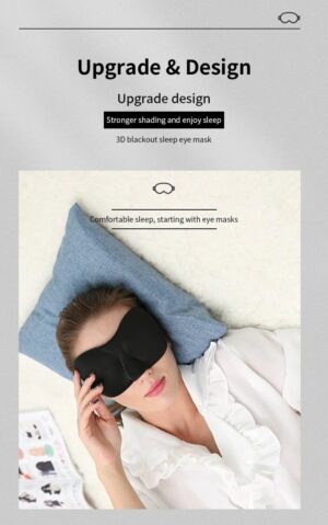 3D Sleep Mask Light Blocking Eye Mask for Sleeping Eyeshade Travel Sleep mask with Adjustable Strap for Man/Women For Office, Home, Camping, Airplanes and Travel Use (Purple)-B0F39ZRY84