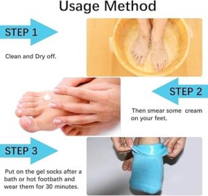 Silicon Socks Heel for Crack (1 Pair) Spa Gel Socks for Women and Men, Feet Protector Crack Heel Repair Socks with Moisturizing Natural Oil and Vitamin E Repair Dry Cracked Feet (Black)-B0DT4R3ZS8