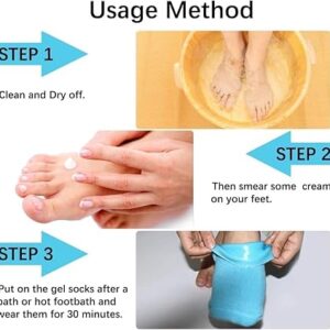 Silicon Socks Heel for Crack (1 Pair) Spa Gel Socks for Women and Men, Feet Protector Crack Heel Repair Socks with Moisturizing Natural Oil and Vitamin E Repair Dry Cracked Feet (Black)-B0DT4R3ZS8