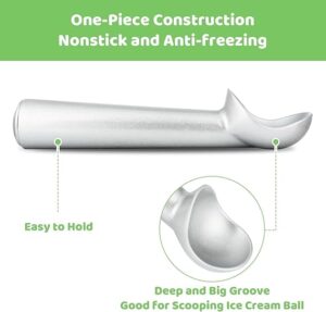 Heavy Duty Ice Cream Scoop with Anti-freeze Metal Handle and Easy Handle Unbreakable-B0F29FNRCF