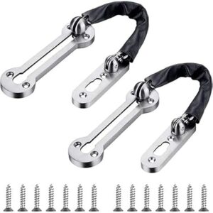 Door Security Chain, Heavy Duty Front Door Chain, Door Limiter Slide Door Chain Door Restrictor Security Lock for Safer Caller Identification & Home Security (as shown)-B0BSVK7HR6