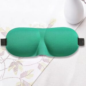 3D Sleep Mask Light Blocking Eye Mask for Sleeping Eyeshade Travel Sleep mask with Adjustable Strap for Man/Women For Office, Home, Camping, Airplanes and Travel Use (Green)-B0F38V2L77