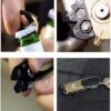 EDC Tool,GOMMLE Multi Tools 20 In 1 Carabiner Bottle/Can Opener/Ruler/Wrench/Screwdriver/Fishing Accessory/Nail Cleaner/Nail Drawer/Puller for Outdoor/Home Use Portable Foldable Pocket Key Chain-B098TWXKHV