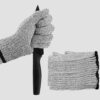 1 pair Small Size for Lady- High-strength Level 5 Safety Anti Cut Gloves Kitchen Butcher Cut Resistant Gloves for Fish Meat Cutting Gardening Safety Gloves (XL 26CM, CHINA)-B0DF7LQXHN