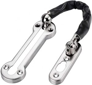 Door Security Chain, Heavy Duty Front Door Chain, Door Limiter Slide Door Chain Door Restrictor Security Lock for Safer Caller Identification & Home Security (as shown)-B0BSVK7HR6