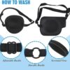 1Pcs-Kid's/Adult Black Adjustable Soft and Comfortable Pirate Eye Patch Single Eye Mask for Amblyopia Lazy Eye ‍ (Right)-B0DBNTZM6Q
