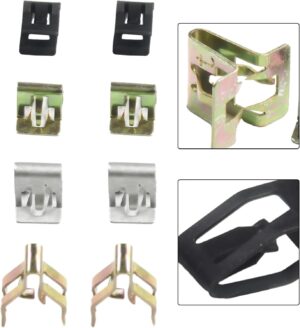 20Pcs Metal Retainer Clip Universal Car Front Console Dash Dashboard Trim Fastener Clips Rivet Buckle 4 Sizes Car Accessories-B0D4YW2WZG