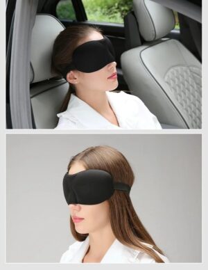 3D Sleep Mask Light Blocking Eye Mask for Sleeping Eyeshade Travel Sleep mask with Adjustable Strap for Man/Women For Office, Home, Camping, Airplanes and Travel Use (Purple)-B0F39ZRY84