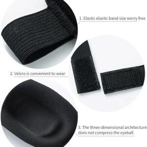 3D Sleep Mask Light Blocking Eye Mask for Sleeping Eyeshade Travel Sleep mask with Adjustable Strap for Man/Women For Office, Home, Camping, Airplanes and Travel Use (Green)-B0F38V2L77