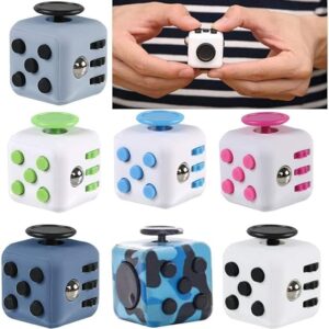 61nauwwA+3L._AC_SX569_ Random Color - Fidget Cube Toys Squeeze Fun Stress Reliever Fidget Toys Puzzle Magic Cube Toys Stress Cube Come With Box Stress Wheel (1 Pcs)-B0C1H3S89H