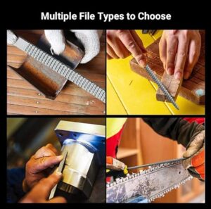 -6x 140mm Mini Metal Rasp Needle Files Set Wood Carving Tools for Steel Rasp Needle Filing Woodworking Hand File Tool-B0BW4YRPSP