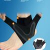 1 Pcs An kle Brace Adjustable Compression Ankle Support Elastic A nkle Guard Pain Relief Strap Basketball A nkle Brace Support (Large, Right)-B0DKNX3SH9