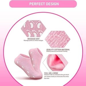 Silicon Socks Heel for Crack (1 Pair) Spa Gel Socks for Women and Men, Feet Protector Crack Heel Repair Socks with Moisturizing Natural Oil and Vitamin E Repair Dry Cracked Feet (Black)-B0DT4R3ZS8