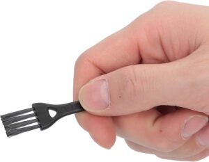 -FECAMOS Reusable Coffee Capsule, Refillable Pods with Spoon Brush, Stainless Steel, 304 Material, Suitable for LAVAZZA A MODO MIO JOLIE, ESPRIA, Series, 1 Count-B093QK9R51