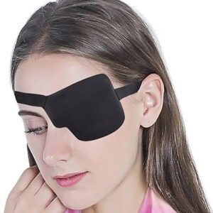 61zxx61n4DL._AC_SY450_ 1Pcs-Kid's/Adult Black Adjustable Soft and Comfortable Pirate Eye Patch Single Eye Mask for Amblyopia Lazy Eye (Right)-B0DBNTZM6Q
