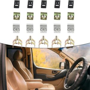 20Pcs Metal Retainer Clip Universal Car Front Console Dash Dashboard Trim Fastener Clips Rivet Buckle 4 Sizes Car Accessories-B0D4YW2WZG