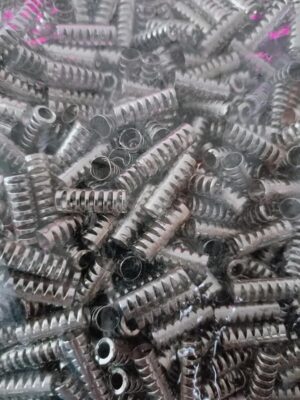 30pcs End Caps for shoelaces, laces and wide strings Spring Cord Locks Plastic End Stopper Dual Holes Toggle Fastener Rope End for Drawstrings, Shoelaces, Tent, Tie-Downs, Silver Tone-B0DKL1NMS6