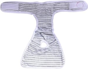 سروال داخلي للنساء  [1 قطعة] سراويل داخلية للكلاب للحيض وسروال داخلي للحيوانات الاليفة، سروال فسيولوجي للحفاضات، سروال صحي قابل للغسل (اسود، مقاس M الخصر 30-35 سم، قطعة واحدة)-B0DVDK2H2R