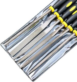 -6x 140mm Mini Metal Rasp Needle Files Set Wood Carving Tools for Steel Rasp Needle Filing Woodworking Hand File Tool-B0BW4YRPSP
