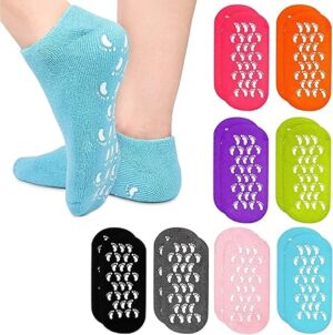 Silicon Socks Heel for Crack (1 Pair) Spa Gel Socks for Women and Men, Feet Protector Crack Heel Repair Socks with Moisturizing Natural Oil and Vitamin E Repair Dry Cracked Feet (Black)-B0DT4R3ZS8