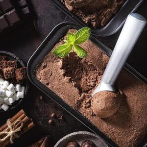 Heavy Duty Ice Cream Scoop with Anti-freeze Metal Handle and Easy Handle Unbreakable-B0F29FNRCF