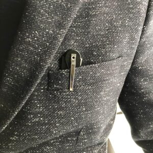 1 PC - Black Beard Comb Folding Pocket Clip Hair Mustache Beard Comb for Men 12Cm-B0CD2XSDVB