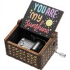 MySouq-Store Music box Black addition you are my sunshine - Music Box Hand-Cranked Music Box (02)-B0D3WFHYT2