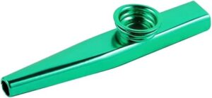 Metal Kazoo Harmonica Mouth Flute Kids Party Gift Musical Instrument Professional Performce Diaphragm Guitar Ukulele Lovers (Green)-B0DJV58C7Q
