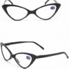MySouq-Store Women Cat Eye Reading Glasses Anti Blue Light Magnifying Computer Glasses Clear Lens Black Frame Plus Reading Glasses As Shown-B0DQH69ZDD