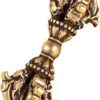 1PC Bronze Antiqued Chinese Tibetan Five Shares Dorje Vajra Pestle Handcraft Buddhist Religious Supplies Lucky Home Decor-B0DRSTZR7Y
