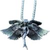 MySouq-Store (1 Pc) Vintage Gothic Crucifixion Skull Pendant Necklace for Men Statement Street Ride Party Jewelry Accessories AL18999-Silver-B0DRSYXGV6