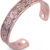 MySouq-Store 1Pcs Classic Bio Magnetic Copper Color Alloy Bracelet Cuff Bangle for Men Women Fashion Jewelry Gifts As Shown-B0DT8PFN16
