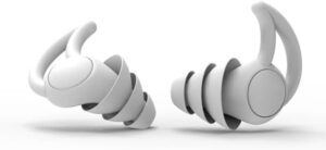 2Pcs 3 Layers Sleeping Earplugs Sound Reduction Plug Ear Hearing Protection Silicone Anti-Noise Plugs for Travelling Sleep - Pack of 1 Pairs -Random Color If No (Black, On Size)-B0F317DD8P