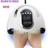 B0F89N5YQG- Nail Dryer SUN X10 Max UV LED Lamp Manicure Apparatus Phototherapy Manicure Lamp Quick Dry Gel Dryer Sensor (Color : SUN X10 MAX H,45/66 LED Plugs Type