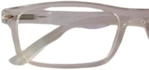 Plastic Colored Reading Glasses for Men and Women (Transparent)-B0F846Y4J6