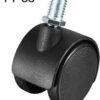 [4 Pcs/set ] Wheel Furniture Casters for Computer and office Desks No Brake 4Cm -9mm-B0F9LM5G4T