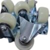 B0F9TQXH2J-4 Pcs Rolling Casters, Diameter 3,4,4.5Cm Please select you size Casters, 1 Way Furniture Moving Forward and Back Only Base Length (white, 4.5cm)