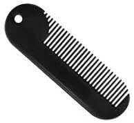 B0D3SLFMNF--(MySouq - Store) 1 PC - Very Small Metal Black Beard Comb Folding Pocket Clip Hair Mustache Beard Comb for Men (S01)