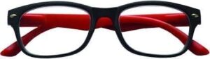 B0F7Y4MYJY- Plastic Colored Reading Glasses for Men and Women (RED X Black) Frame MayBe changed to glasses frames for Use