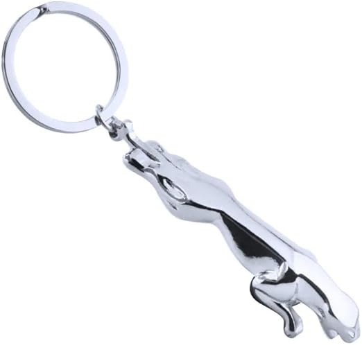 MySouq-Store Metal Stainless Steel Leopard Keychain For Women Men Jaguar Car Keyrings Fine Bag Key Chains Creative Jewelry Gift 6Cm / 7Cm--B0DJDYB9TG