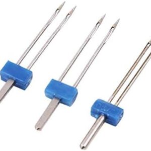 B0993RQJ7M-- Roll over image to zoom in Sewing Machine Accessories Double Twin Needle Pins for Butterfly Brother Singer - Pack of 3