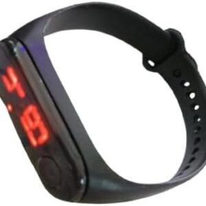 B0FBGM35YC-MySouq-Store Digital Watch Kids Waterproof Led Sports Watch Digital Timepiece Blackrap Calendar Wristwatch Clock with date and time