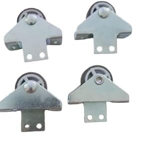 B0F89KD1CB-- Fixed 4 Pcs Rolling Casters, Small Casters, one Way Furniture Moving Forward and Back Only Base - Wheel Diameter 2.5 cm = I Inche