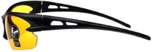 Men's Explosion-proof Sunglasses Outdoor Riding Glasses Bicycle Sunglasses Black Frame Night Vision-B0D1HXS2W9