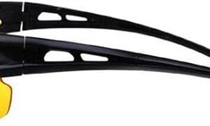 Men's Explosion-proof Sunglasses Outdoor Riding Glasses Bicycle Sunglasses Black Frame Night Vision-B0D1HXS2W9