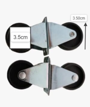 4 Pcs Rolling Casters, Diameter 3,4,4.5Cm Please select you size Casters, 1 Way Furniture Moving Forward and Back Only Base Length (Black, 3.50Cm)-B0F9Z4HJCX